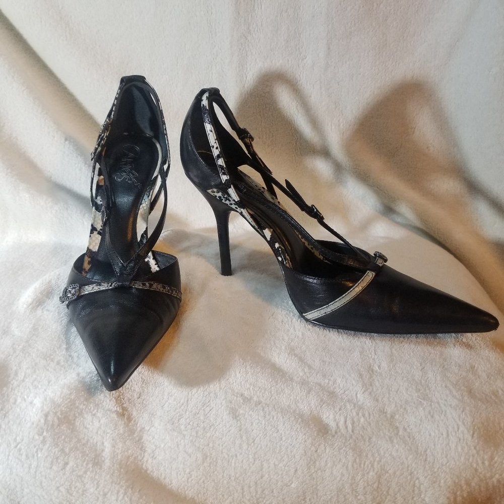Carlos Santana Expose Black/Blue Heels 8M